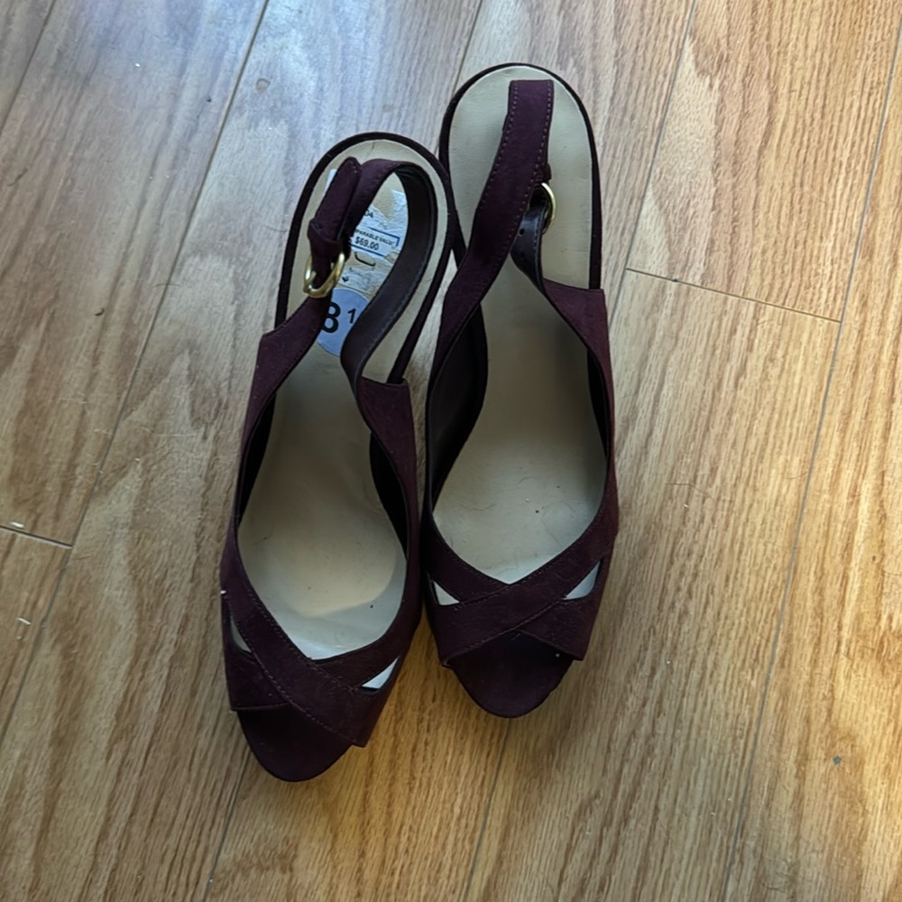 Purple heels never used open toe
